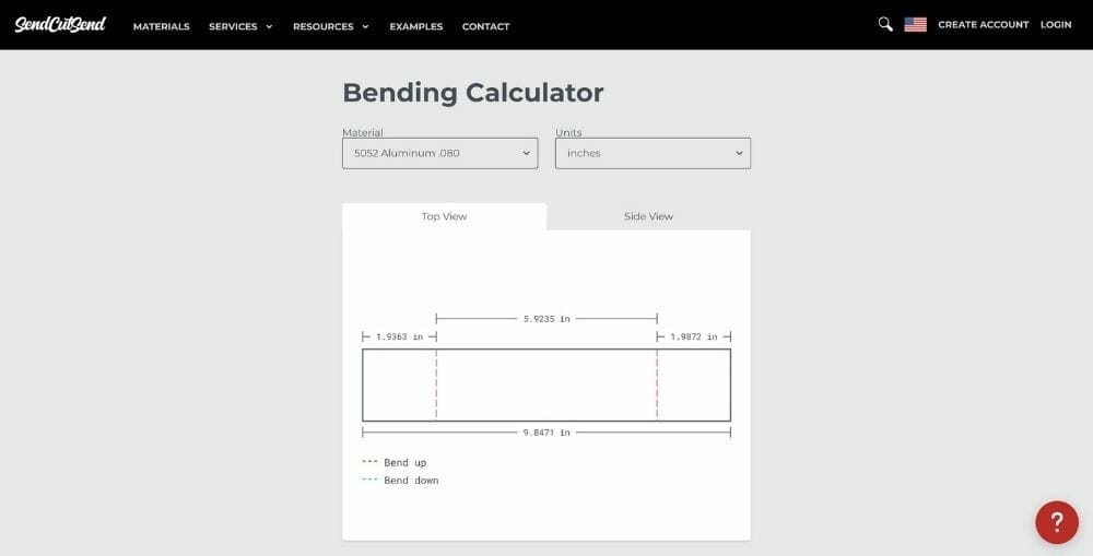 calculate for bend allowance