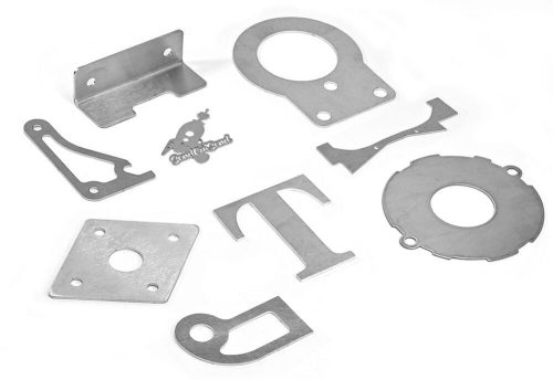 Image of 9 various laser cut 2024 T3 aluminum parts